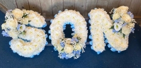 White Based Letters (Ribbon Edge)