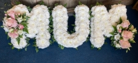 White Based Letters (Greenery Edge)
