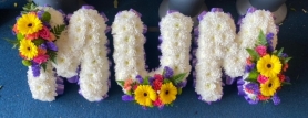 White Based Letters (Extra Spray)